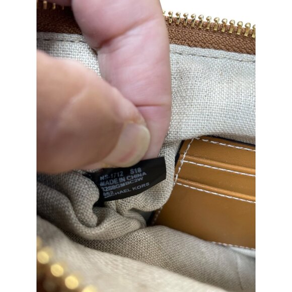 Michael Kors Womens Straw Leather Embroidered Citrus Limited Wristlet SKU 9223 - Picture 16 of 16